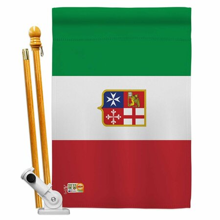 COSA 28 x 40 in. Italian Ensign Flags of the World Nationality Impressions Vertical House Flag Set CO2014549